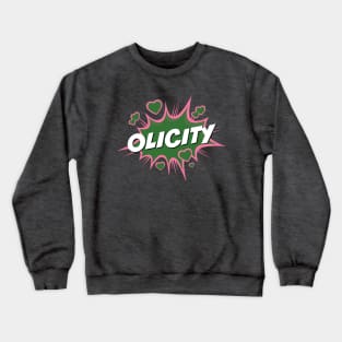 Olicity - Pink & Green Action Bubble Crewneck Sweatshirt